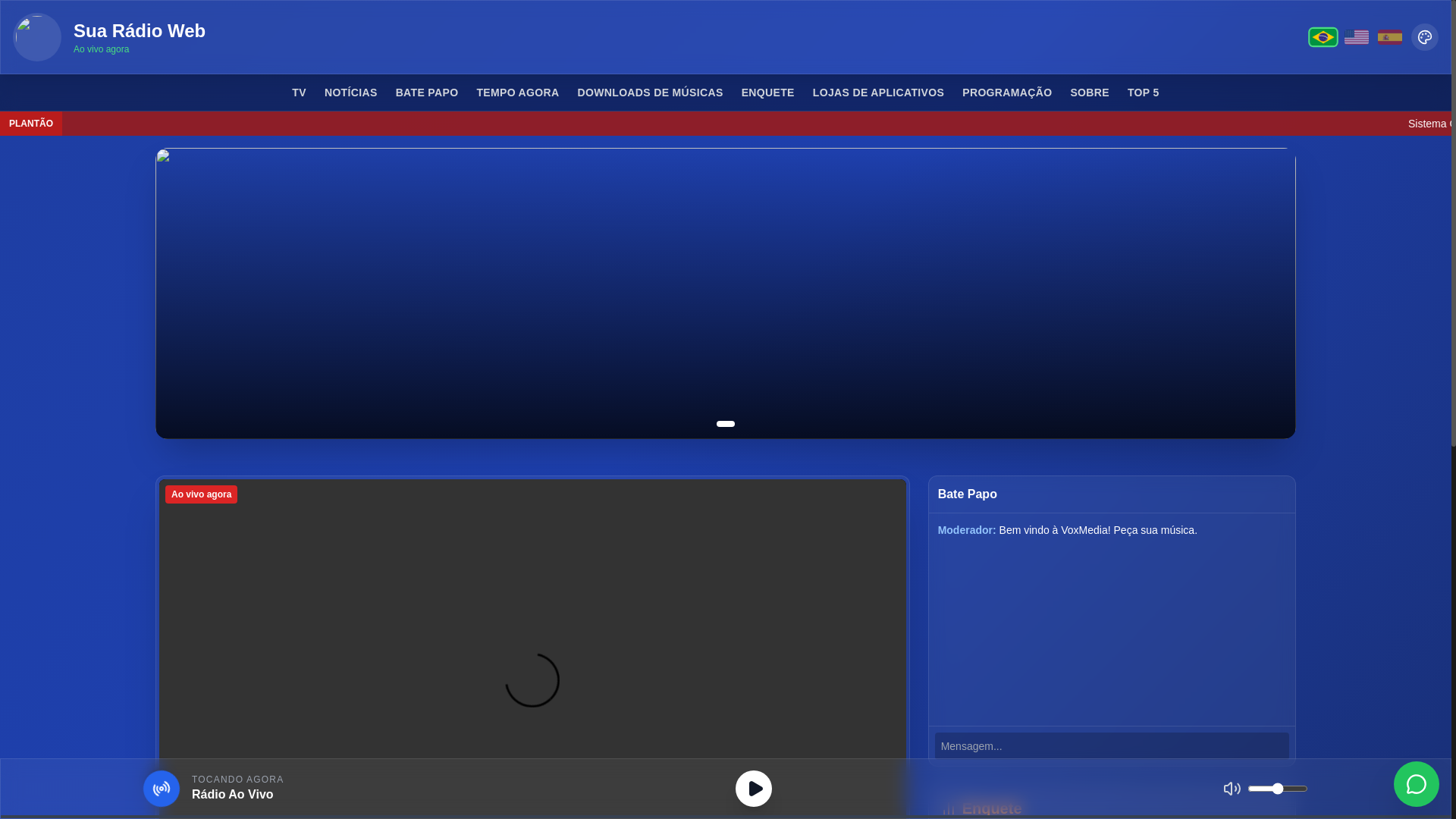 website screenshot of https://falacidaders.com.br/