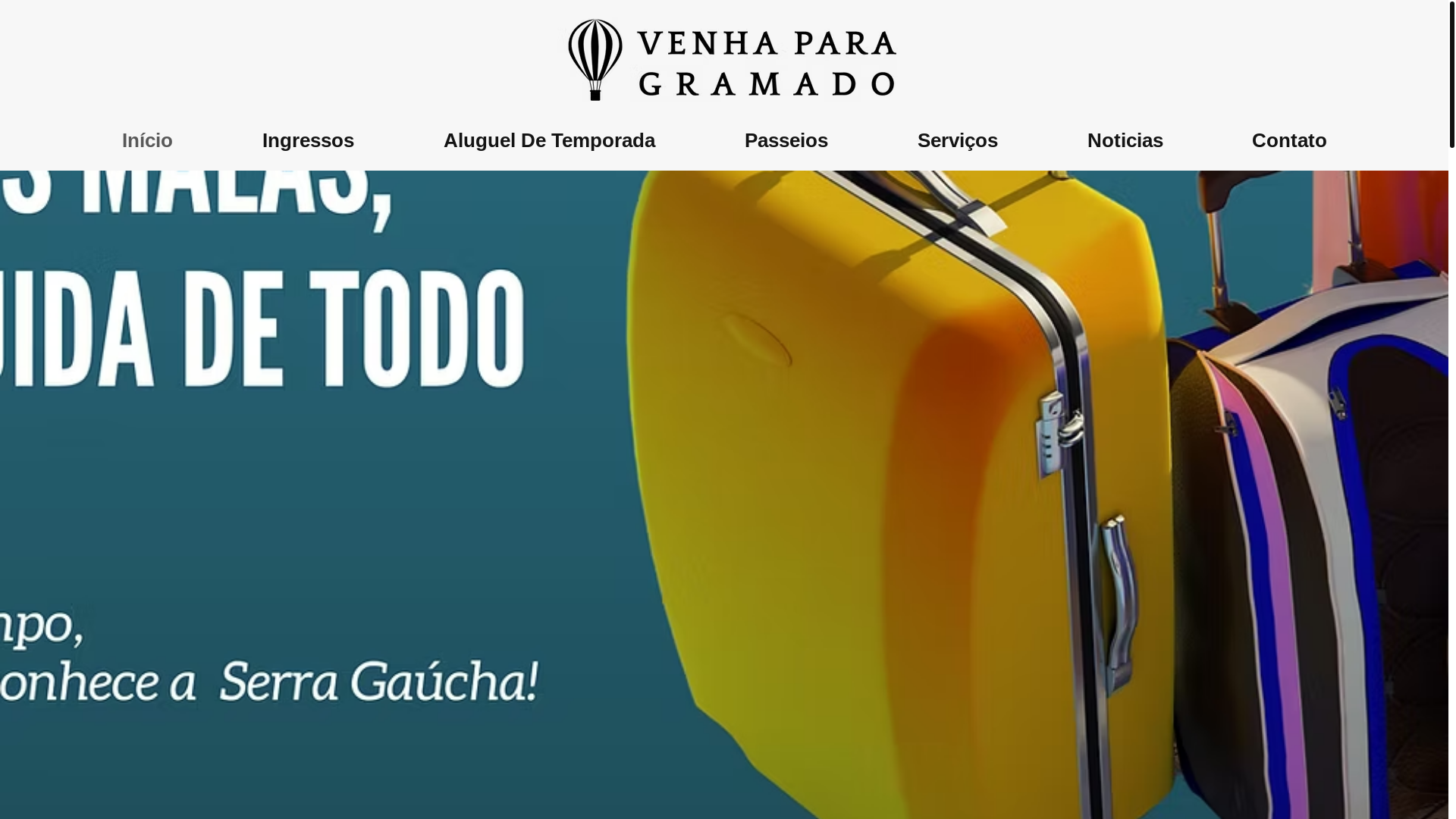 website screenshot of https://venhaparagramado.com/