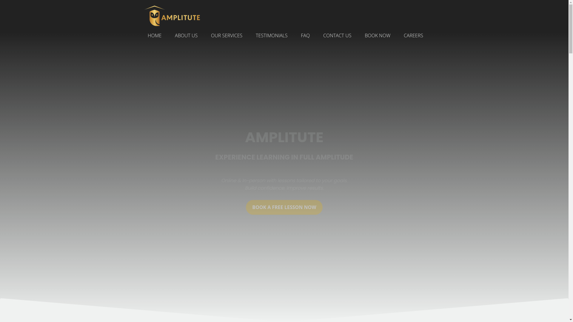 website screenshot of https://amplitute.com.au/
