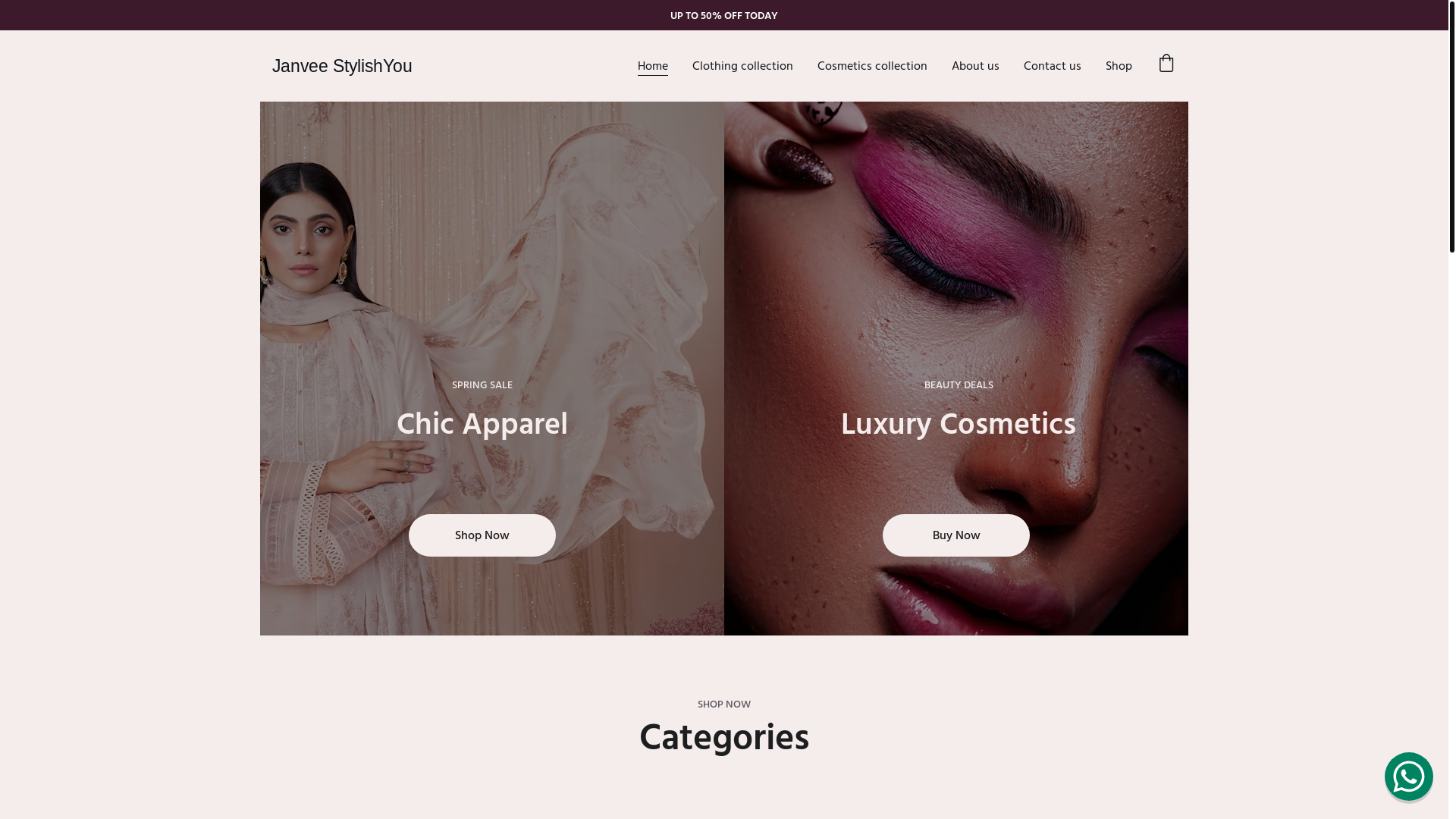 website screenshot of https://janveestylishyou.com/