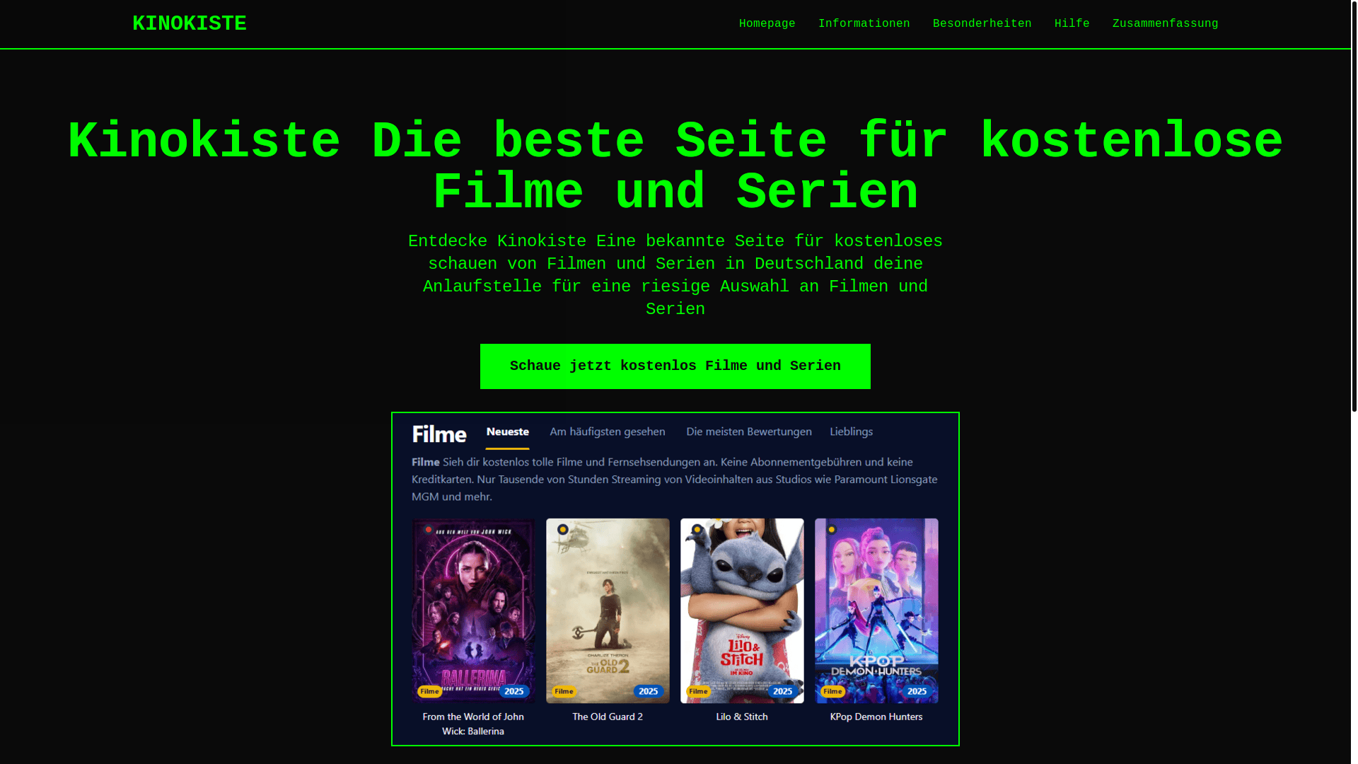 website screenshot of https://kinokiste-a3z4.pages.dev/