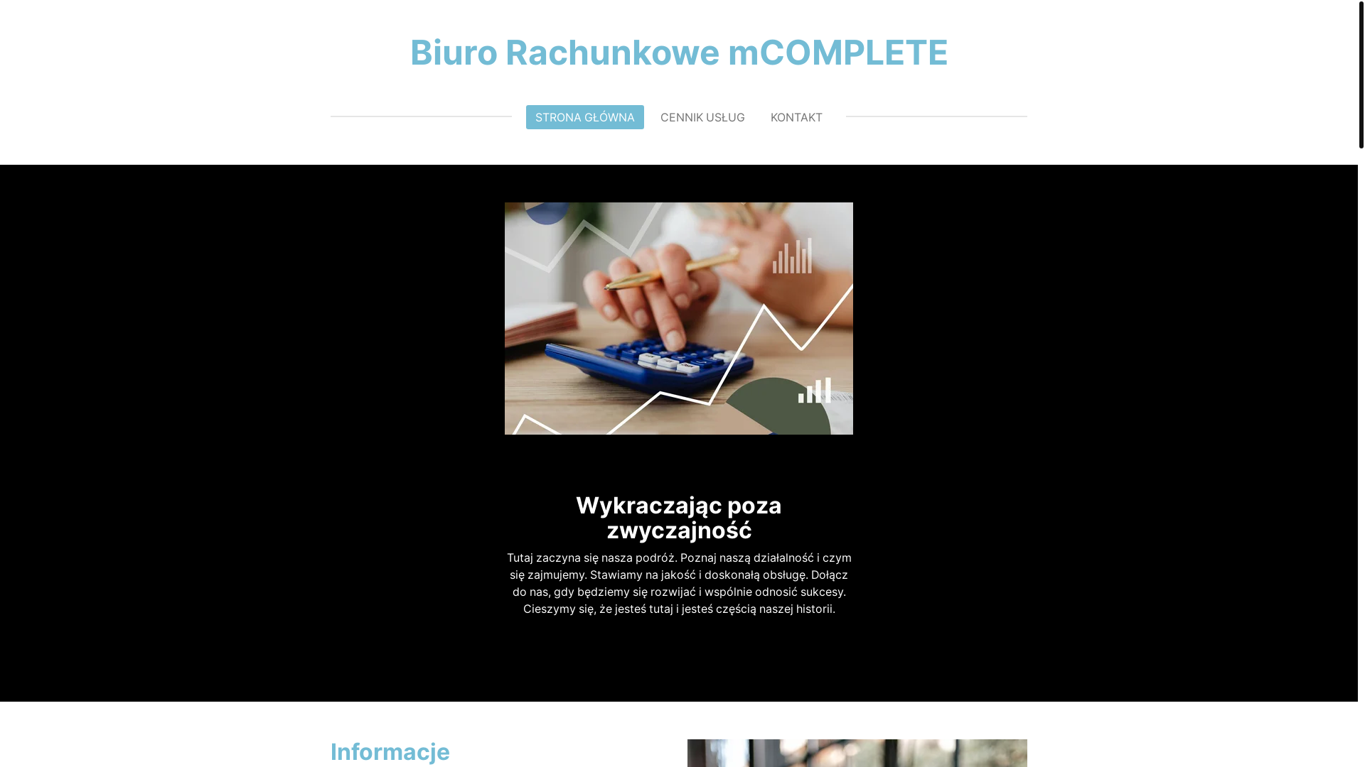 website screenshot of https://biuromcomplete.pl/