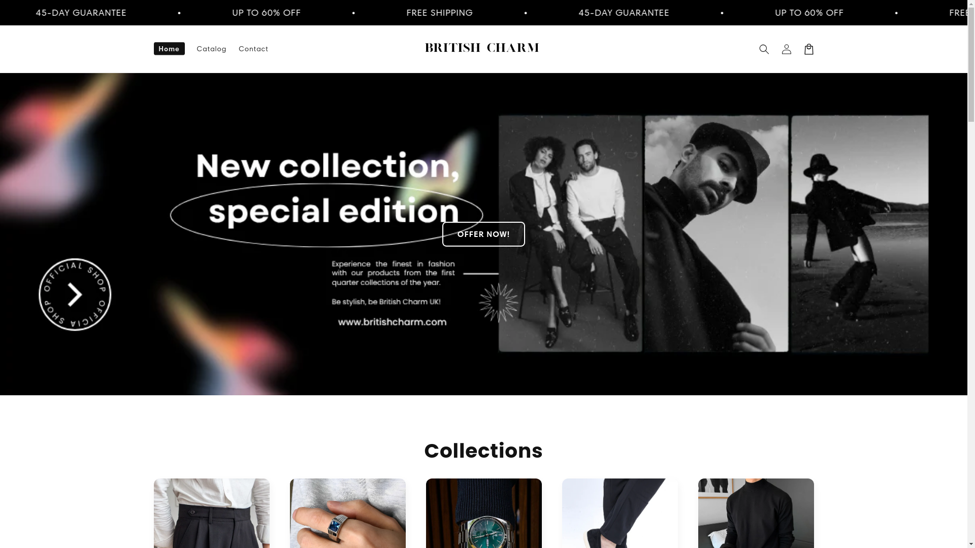 website screenshot of https://britishukcharm.store/