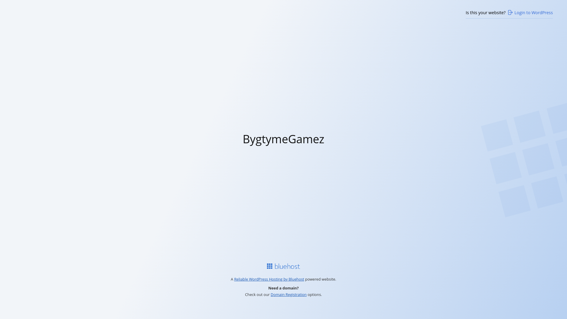website screenshot of https://bygtymegamez.com/