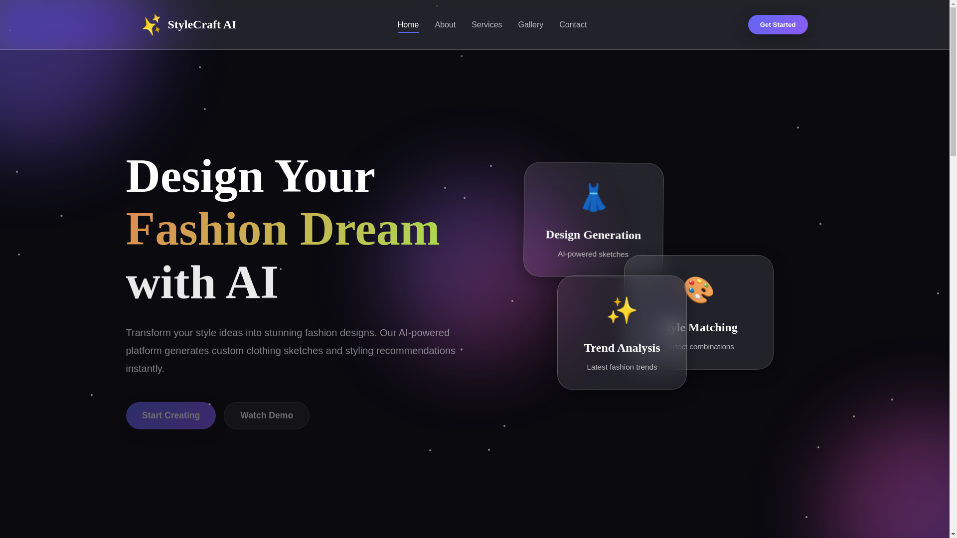 website screenshot of https://stylecraft.pages.dev/