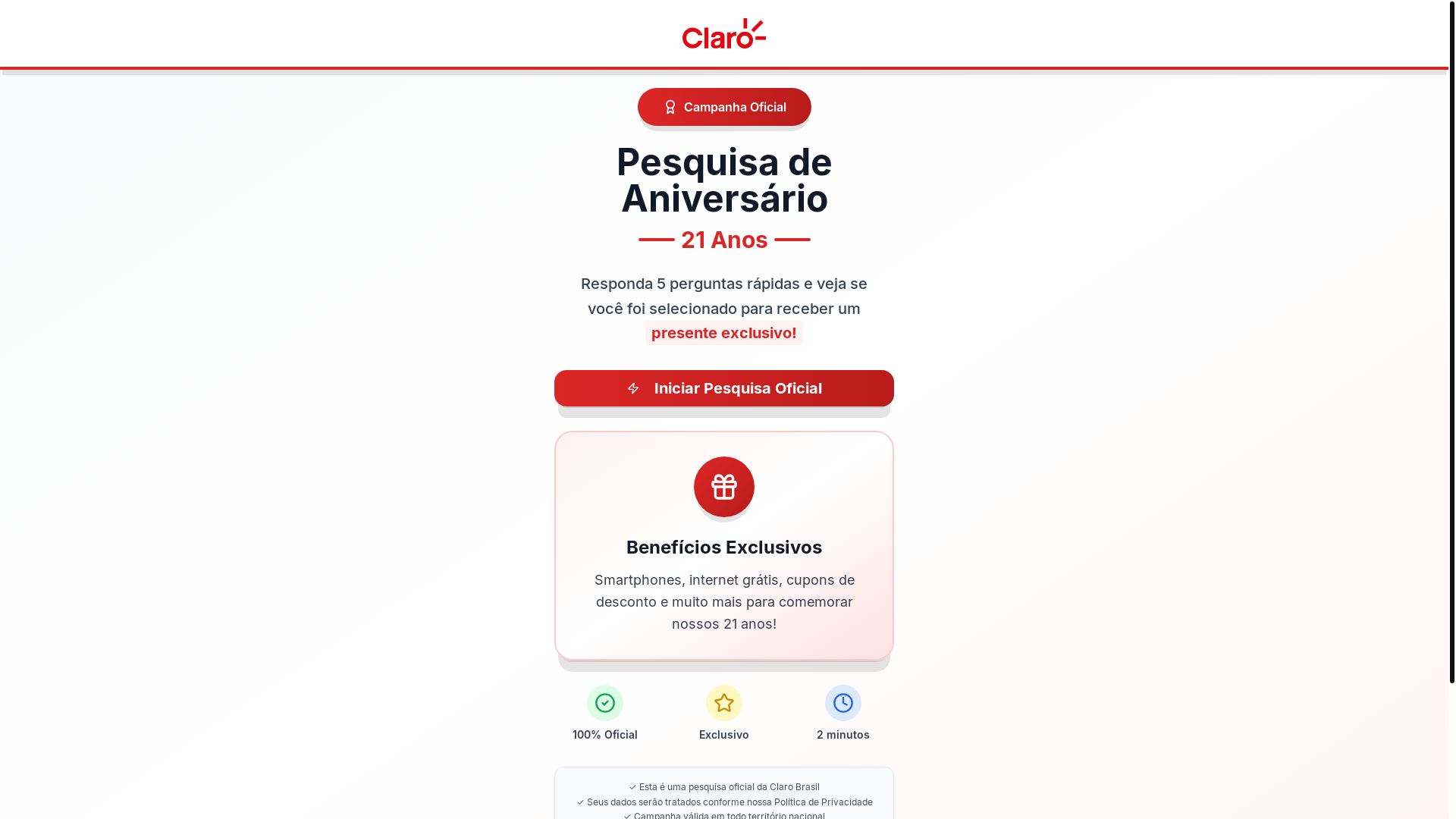 website screenshot of https://aniversarioclaro.com/