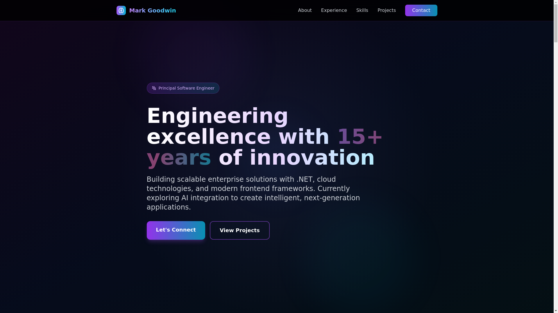 website screenshot of https://goodyai.dev/