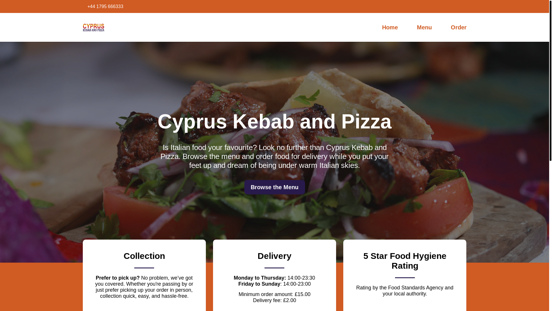 website screenshot of https://cypruspizza.co.uk/
