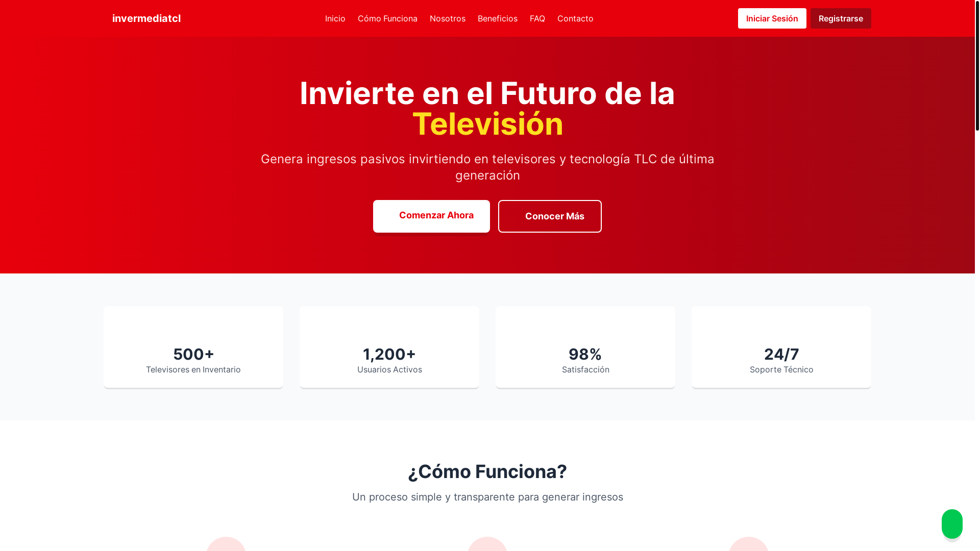 website screenshot of https://invermediatcl.com/