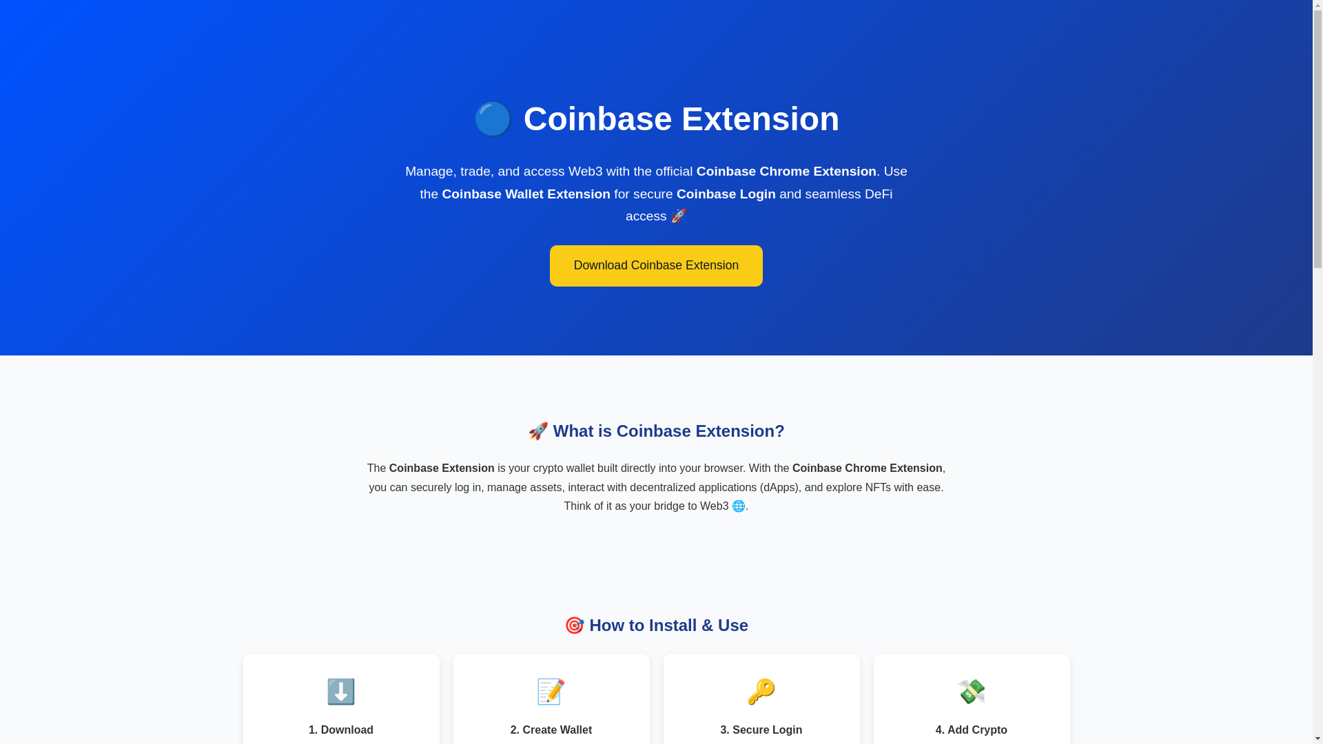 website screenshot of https://view-chrome-coinbse-ext.pages.dev/