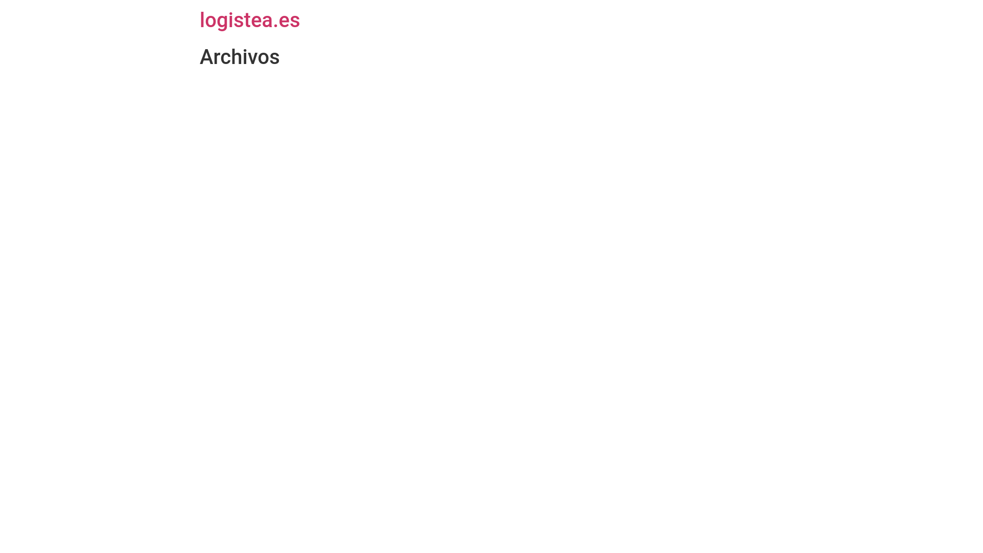 website screenshot of https://logistea.es/
