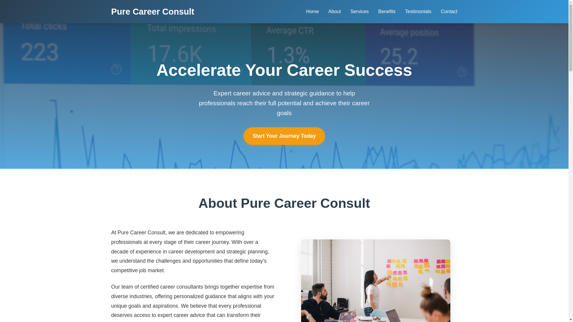 website screenshot of https://purecareerconsult.cyou/