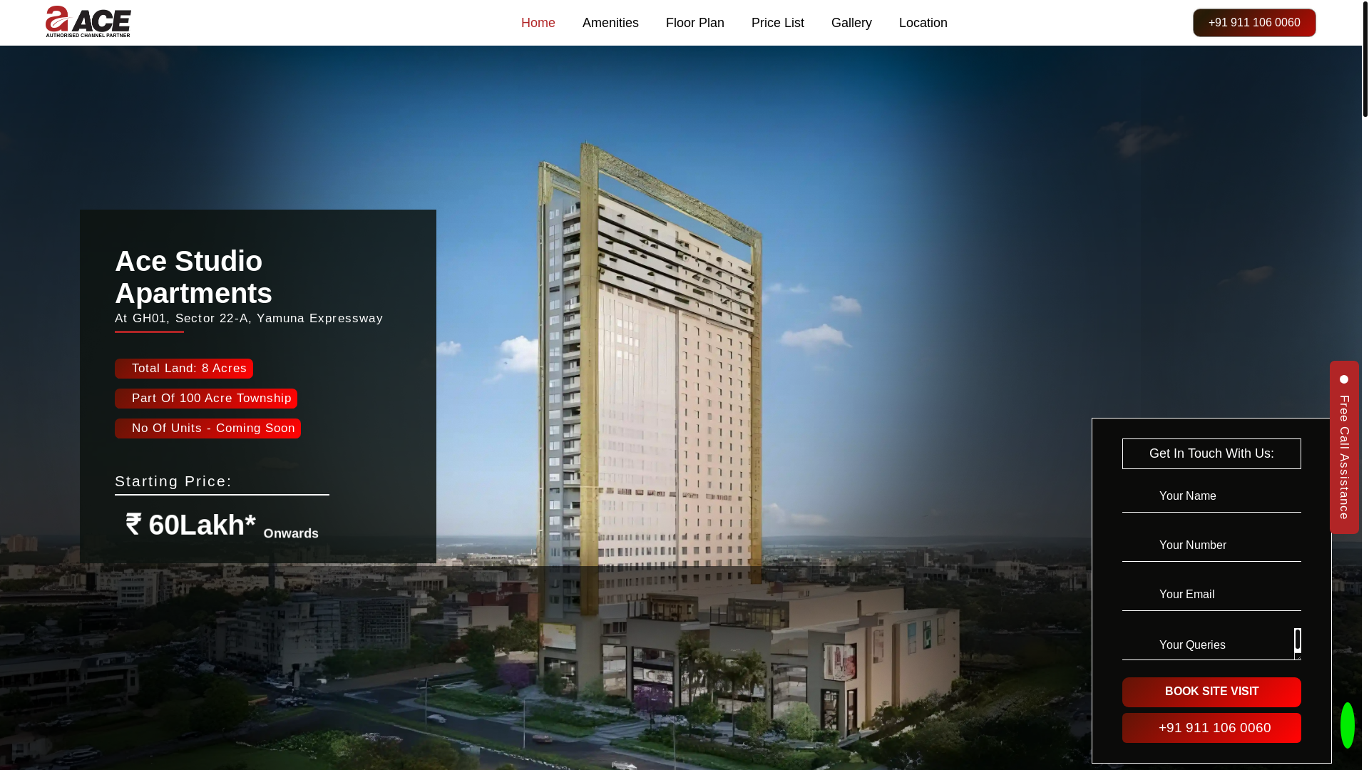 website screenshot of https://acehousingprojects.space/