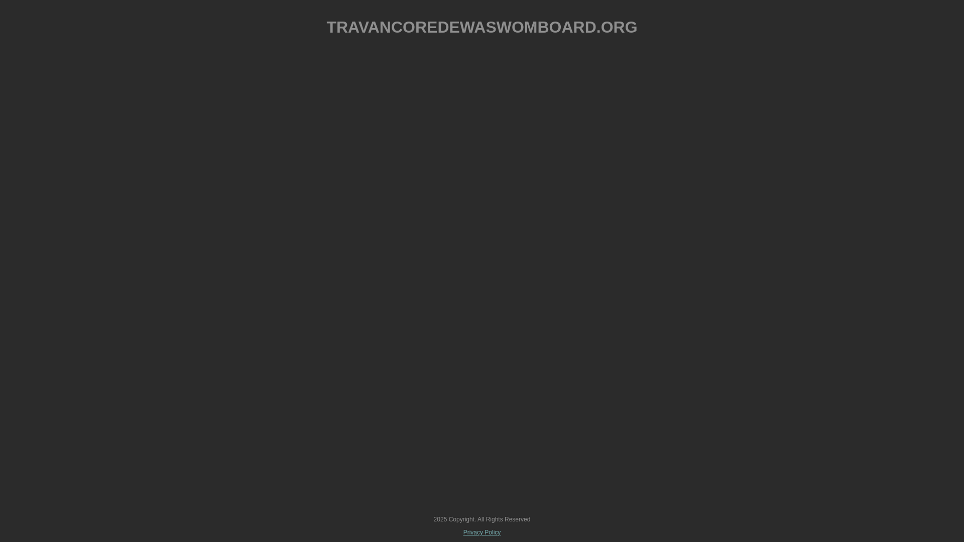 website screenshot of https://travancoredewaswomboard.org/