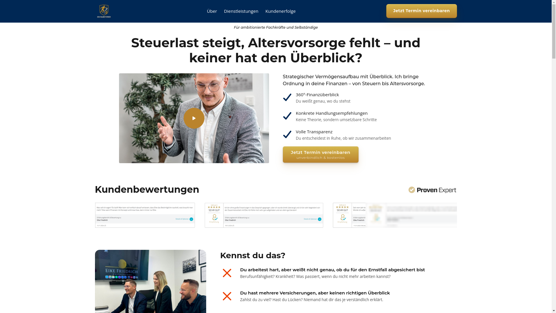 website screenshot of https://derfinanzstuermer.de/