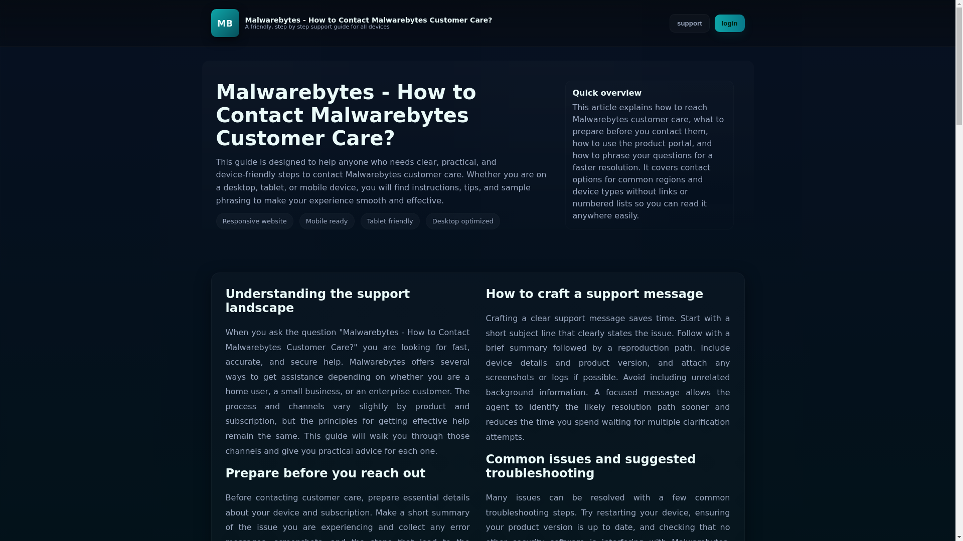 website screenshot of https://malwarebytes-help.pages.dev/