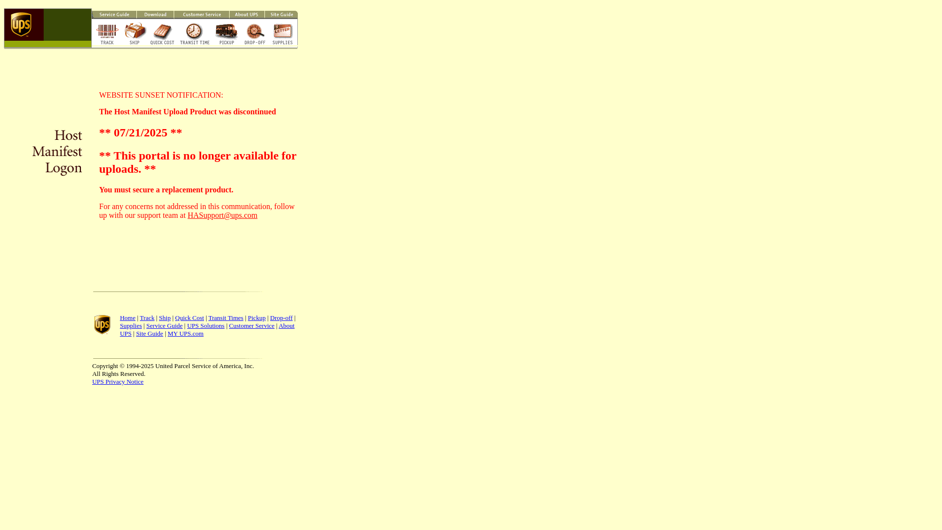 website screenshot of https://www.pld.ups.com/