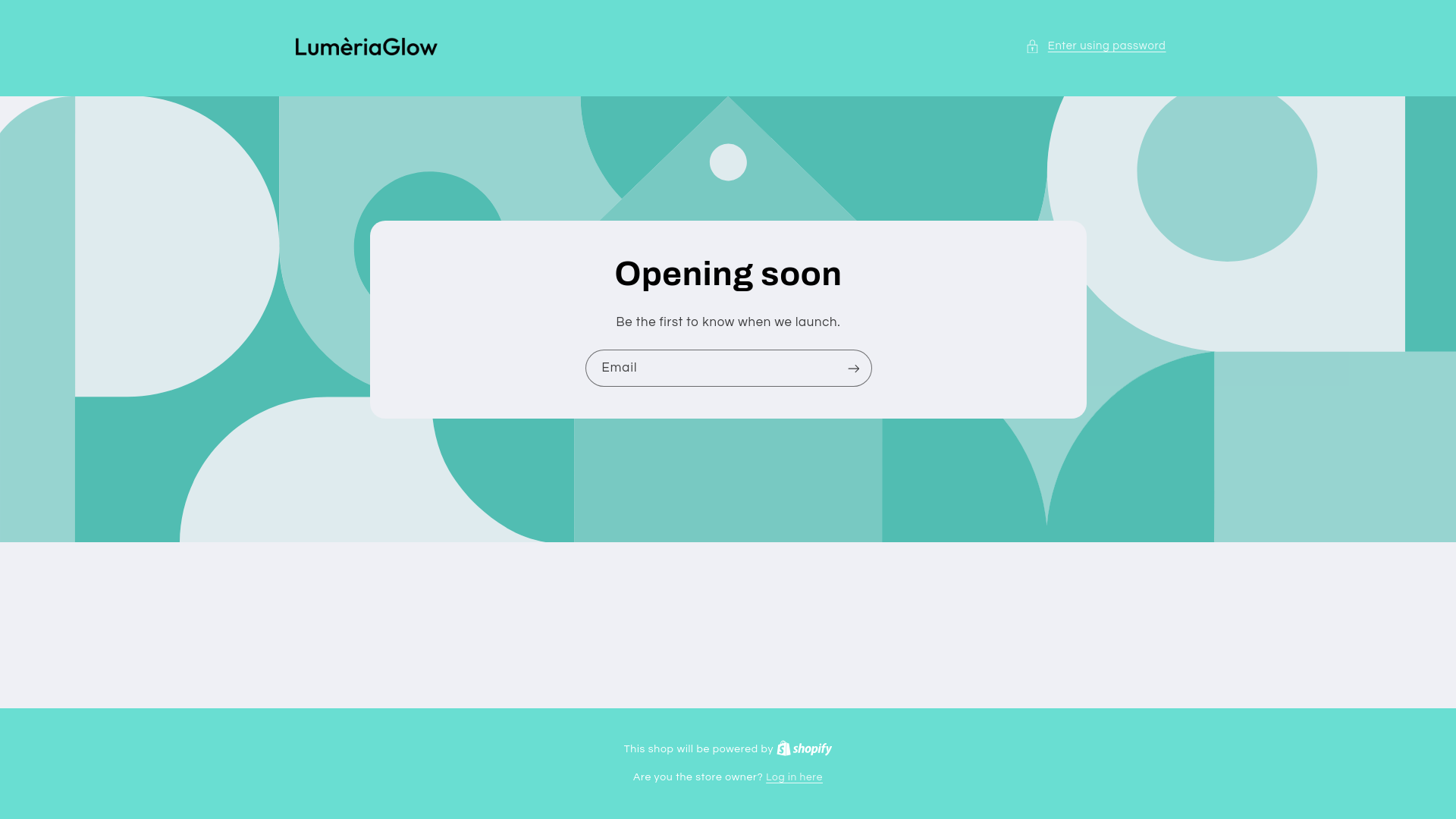 website screenshot of https://lumeriaglow.com/