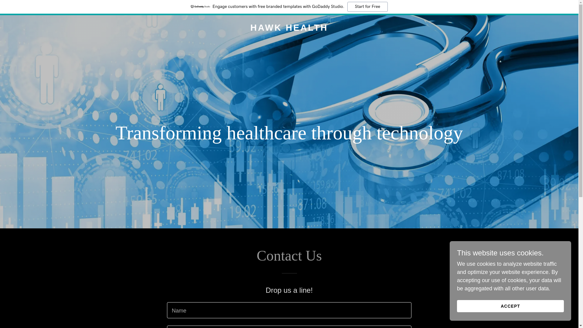 website screenshot of https://hawkhealth.app/
