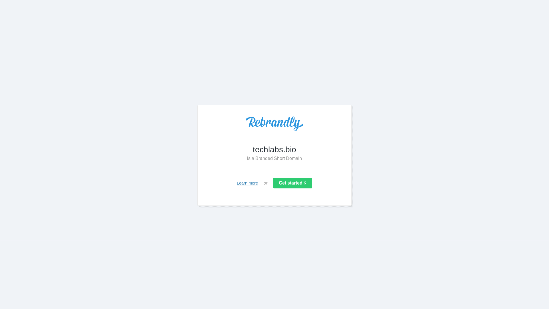 website screenshot of https://techlabs.bio/