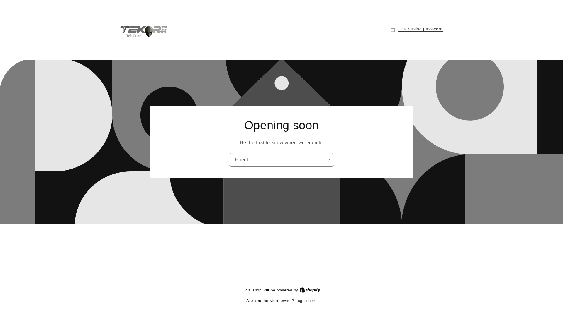 website screenshot of https://tekcoreshop.com/