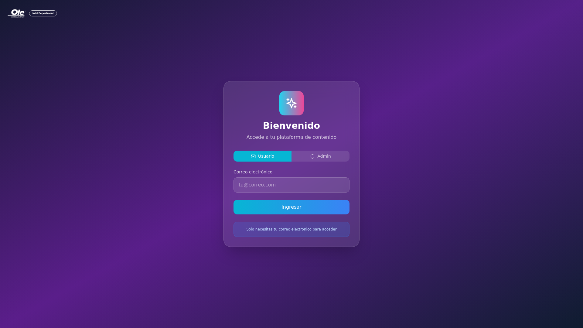 website screenshot of https://oleintel.com/