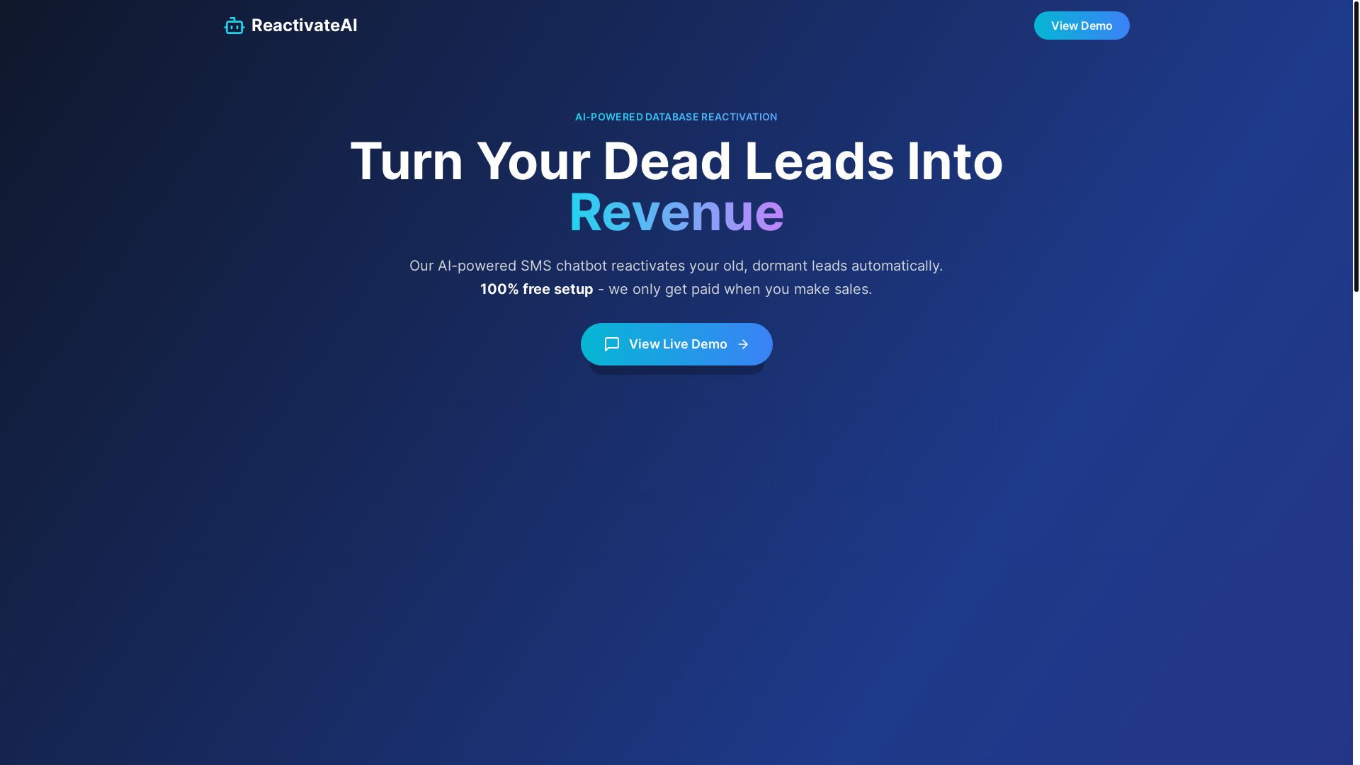 website screenshot of https://reactivate-ai.com/