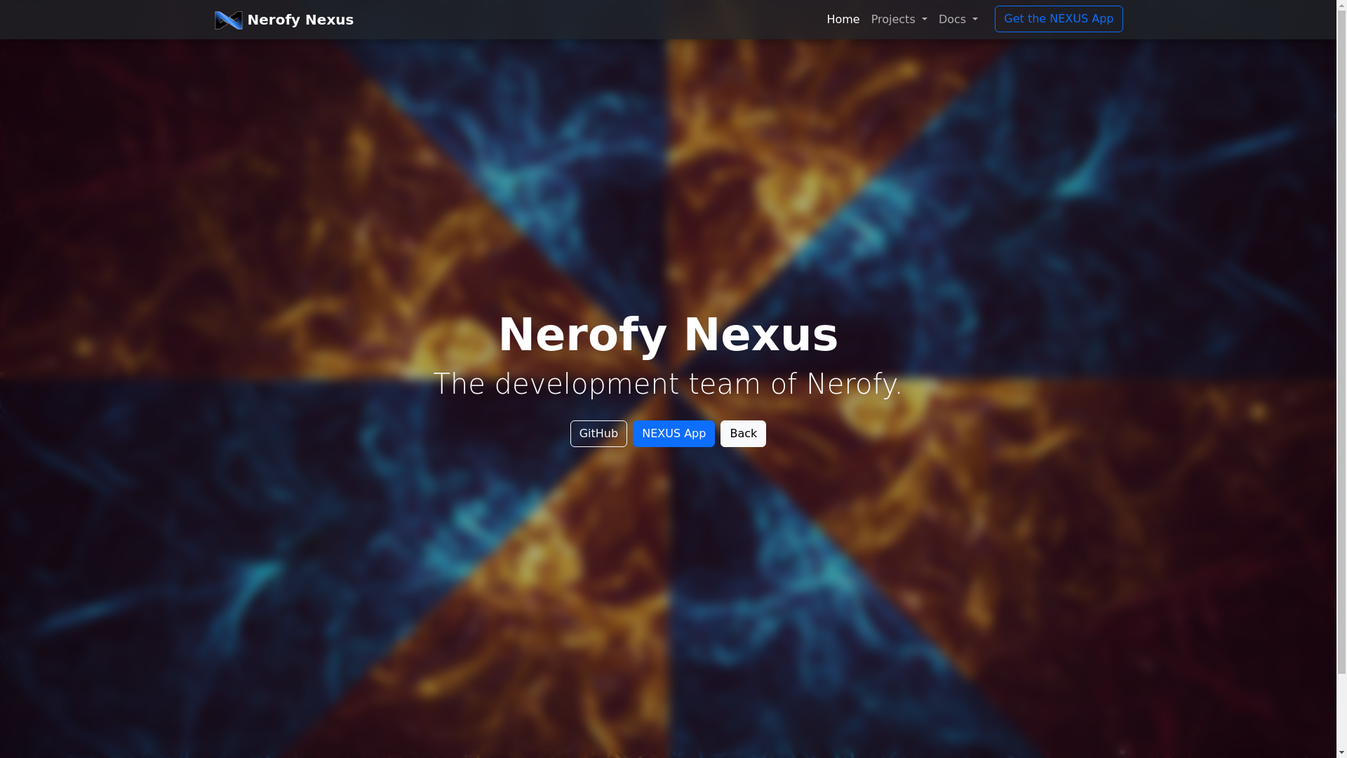 website screenshot of https://nerofy-nexus-website.pages.dev/