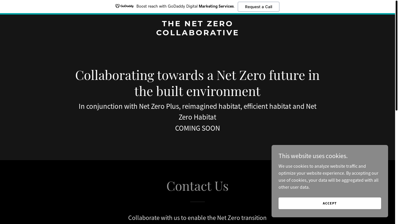 website screenshot of https://netzerocollaborative.com.au/