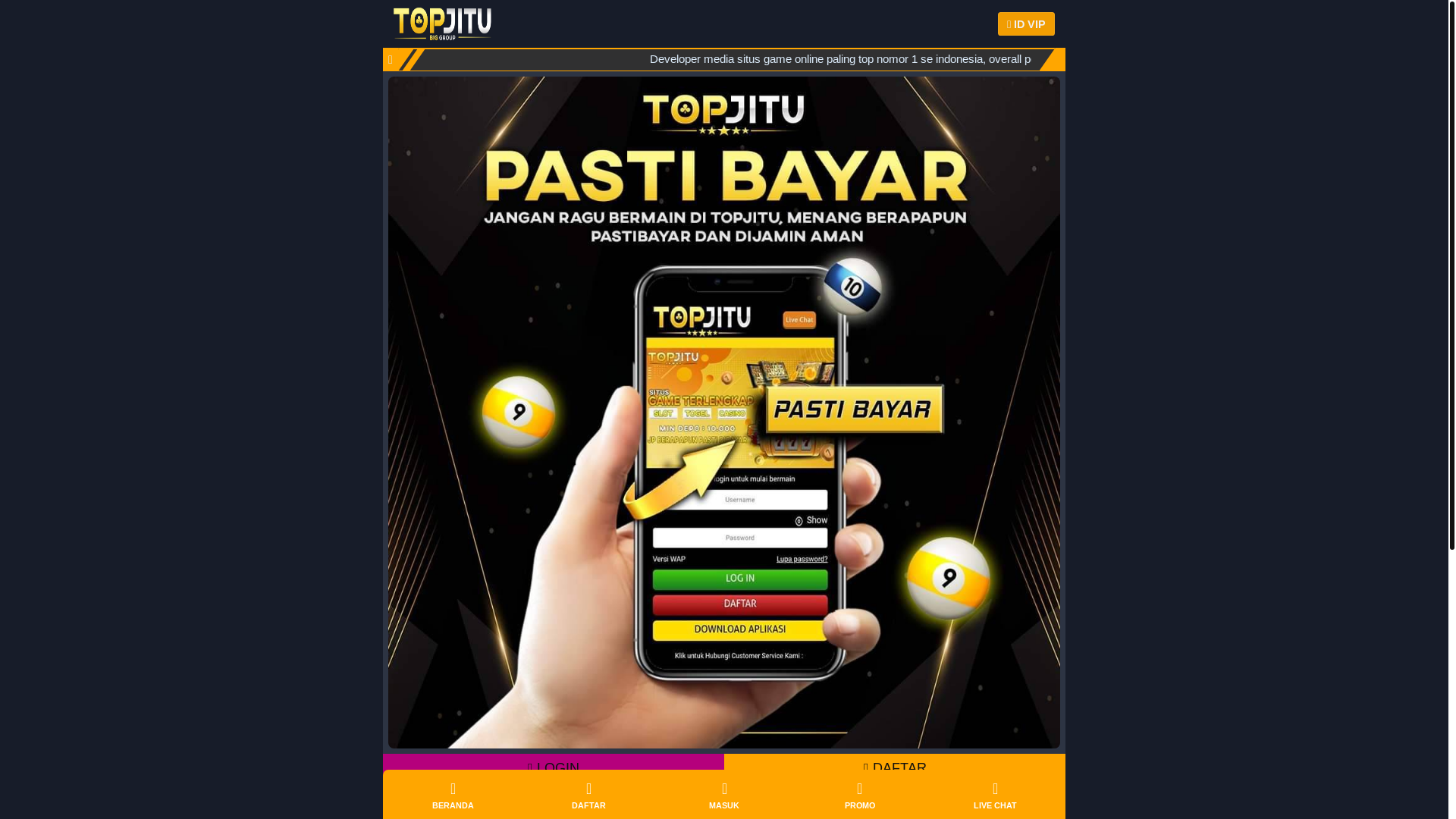 website screenshot of https://palingtopno1.pages.dev/