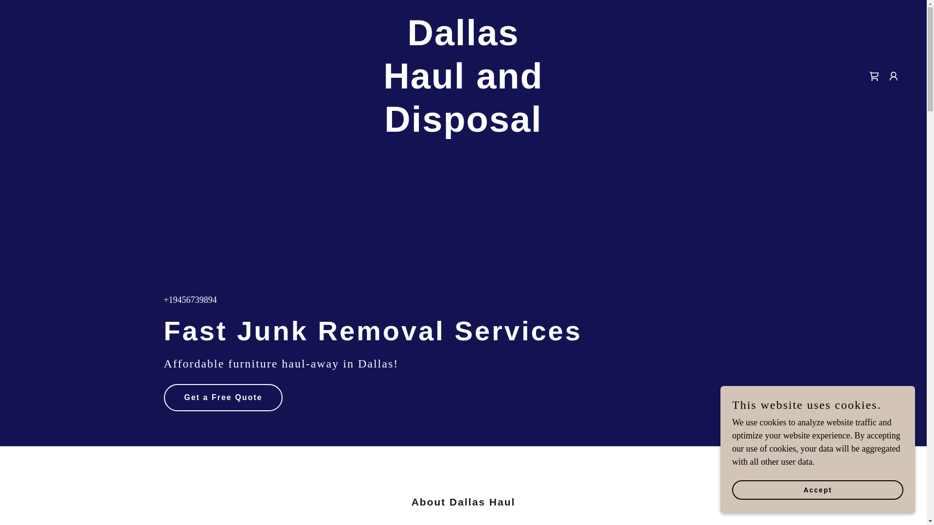 website screenshot of https://dallashaulanddiaposal.com/