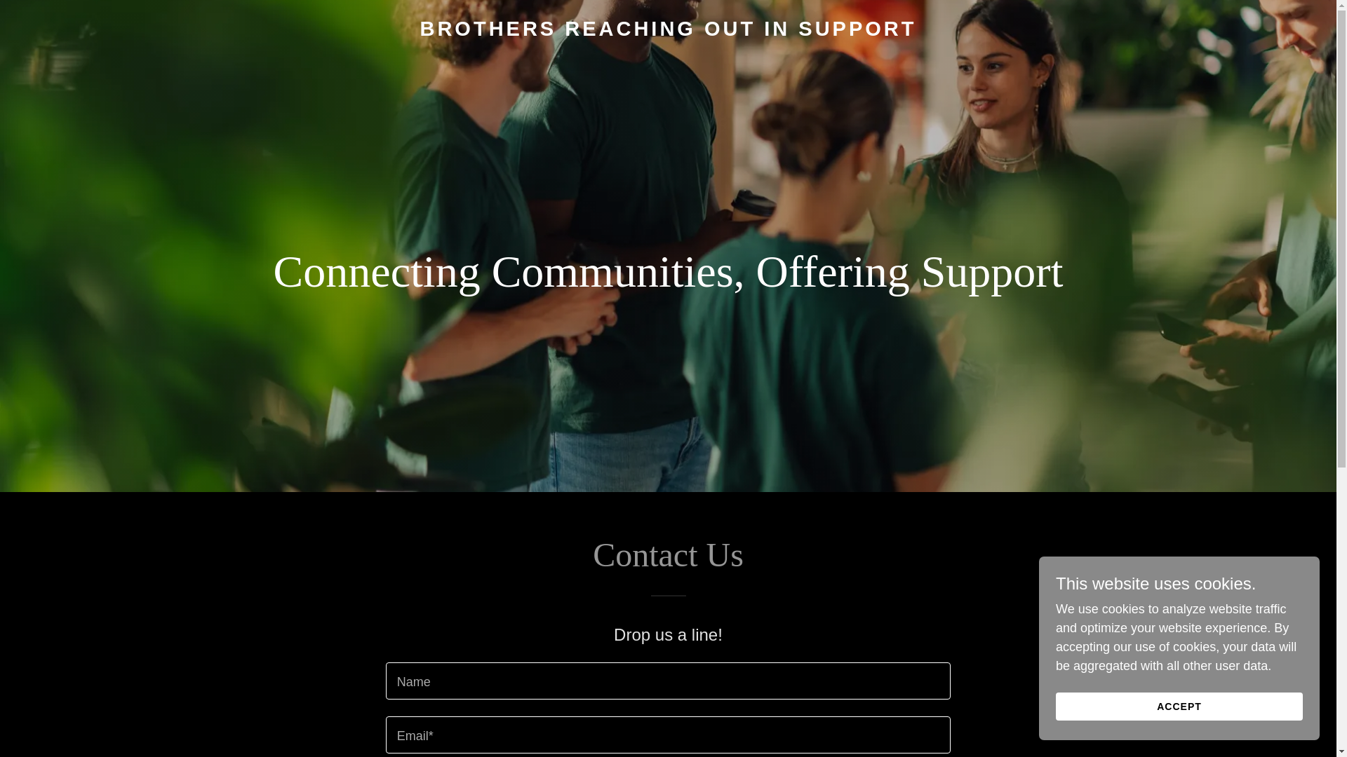 website screenshot of https://brothersreachingoutinsupport.ca/