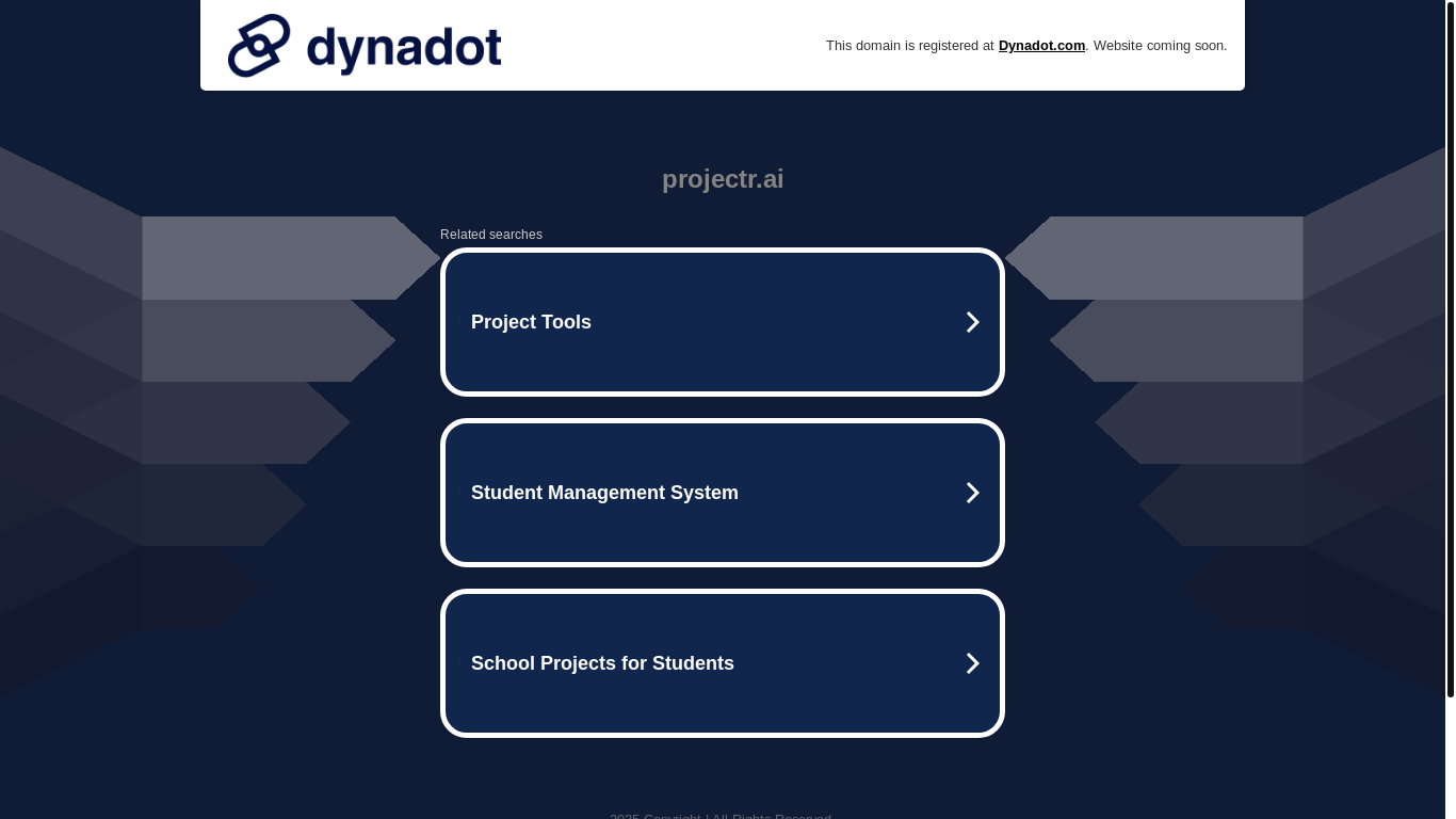 website screenshot of https://projectr.ai/