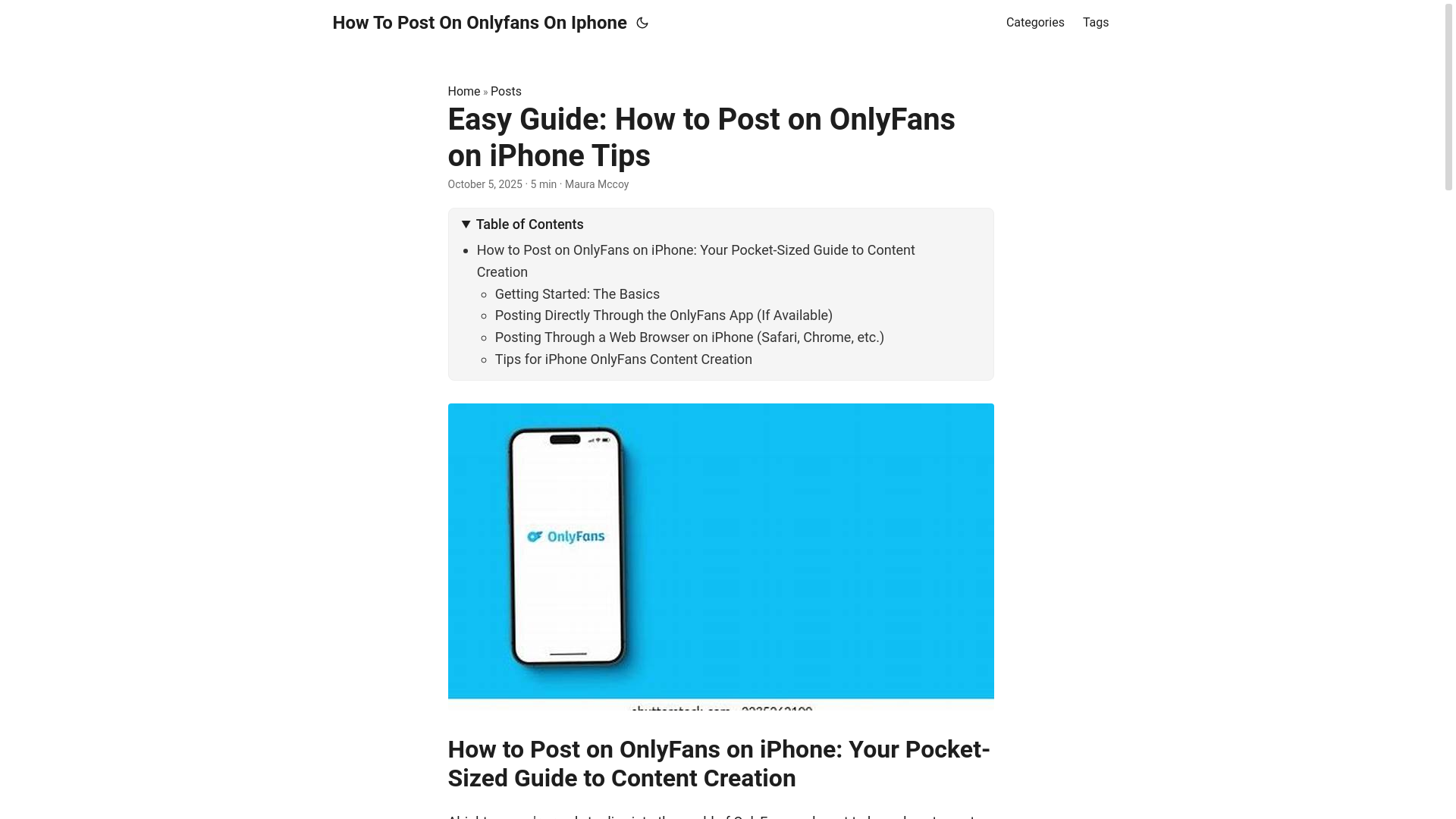 website screenshot of https://how-to-post-on-onlyfans-on-iphone.pages.dev/