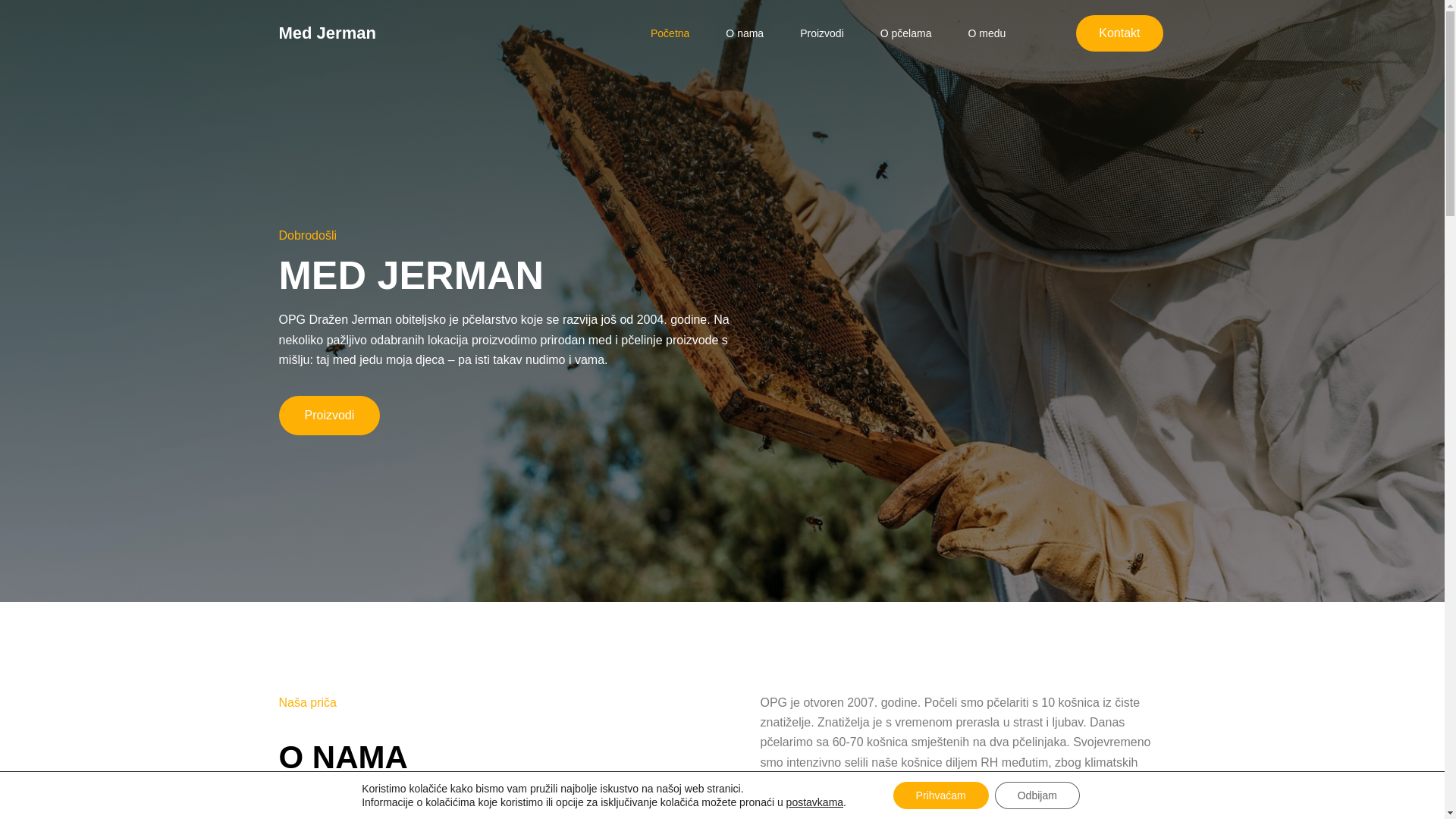 website screenshot of https://med-jerman.hr/