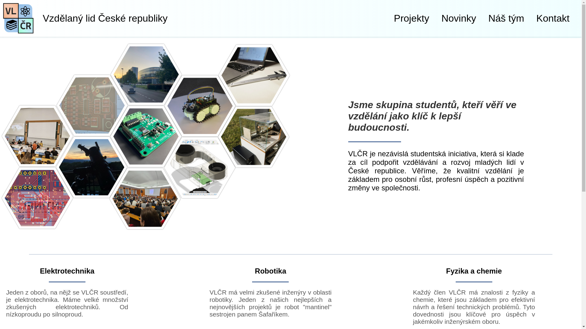 website screenshot of https://vzdelanylid.cz/