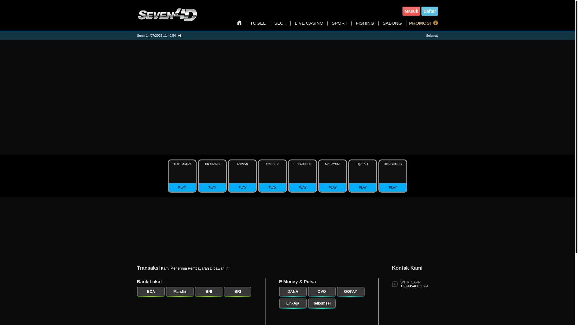 website screenshot of https://seveni.pages.dev/
