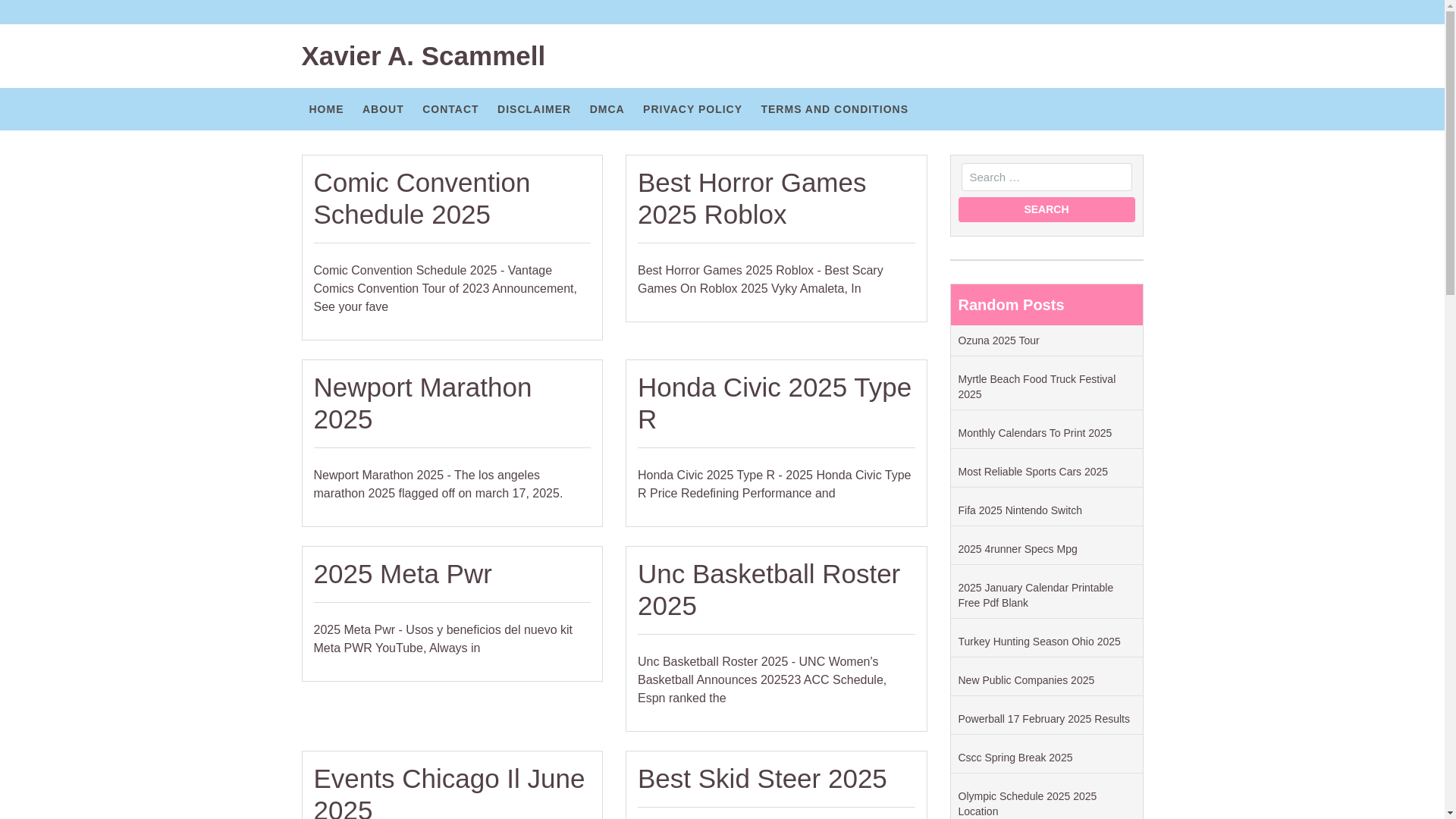 website screenshot of https://xavierascammell.pages.dev/
