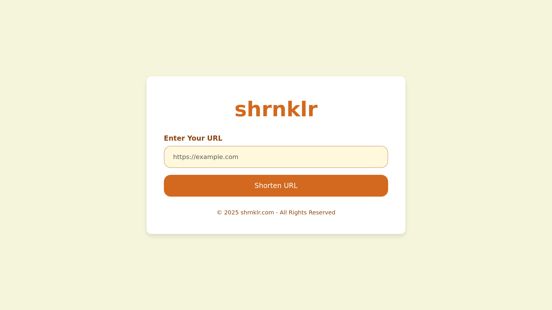 website screenshot of https://shrnklr-com.pages.dev/