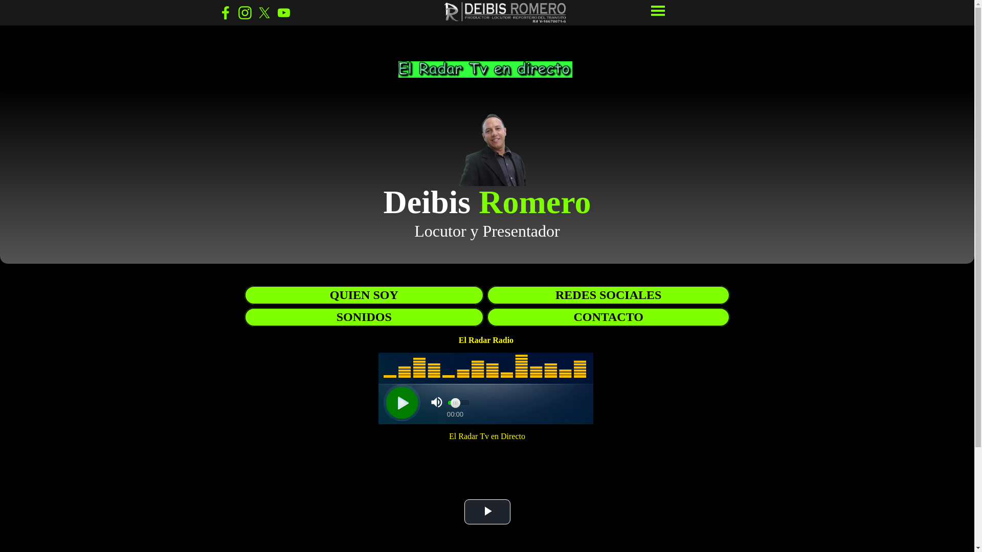 website screenshot of https://elradartv.cl/