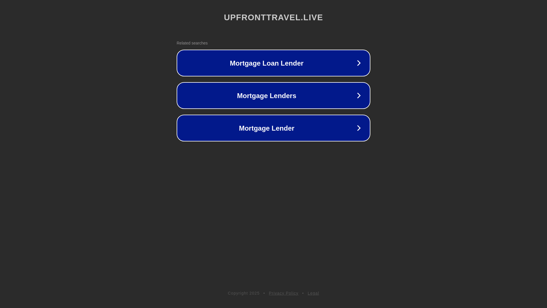 website screenshot of https://upfronttravel.live/