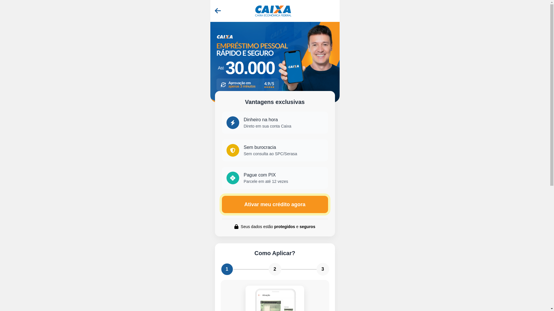 website screenshot of https://novoempresta.vercel.app/