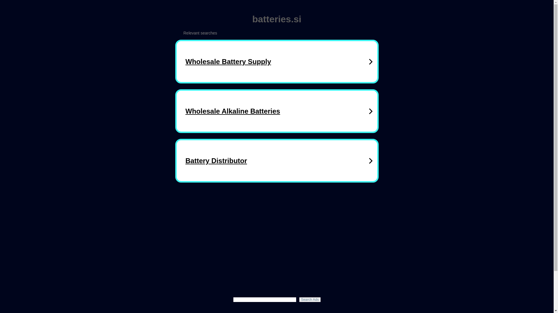 website screenshot of https://batteries.si/