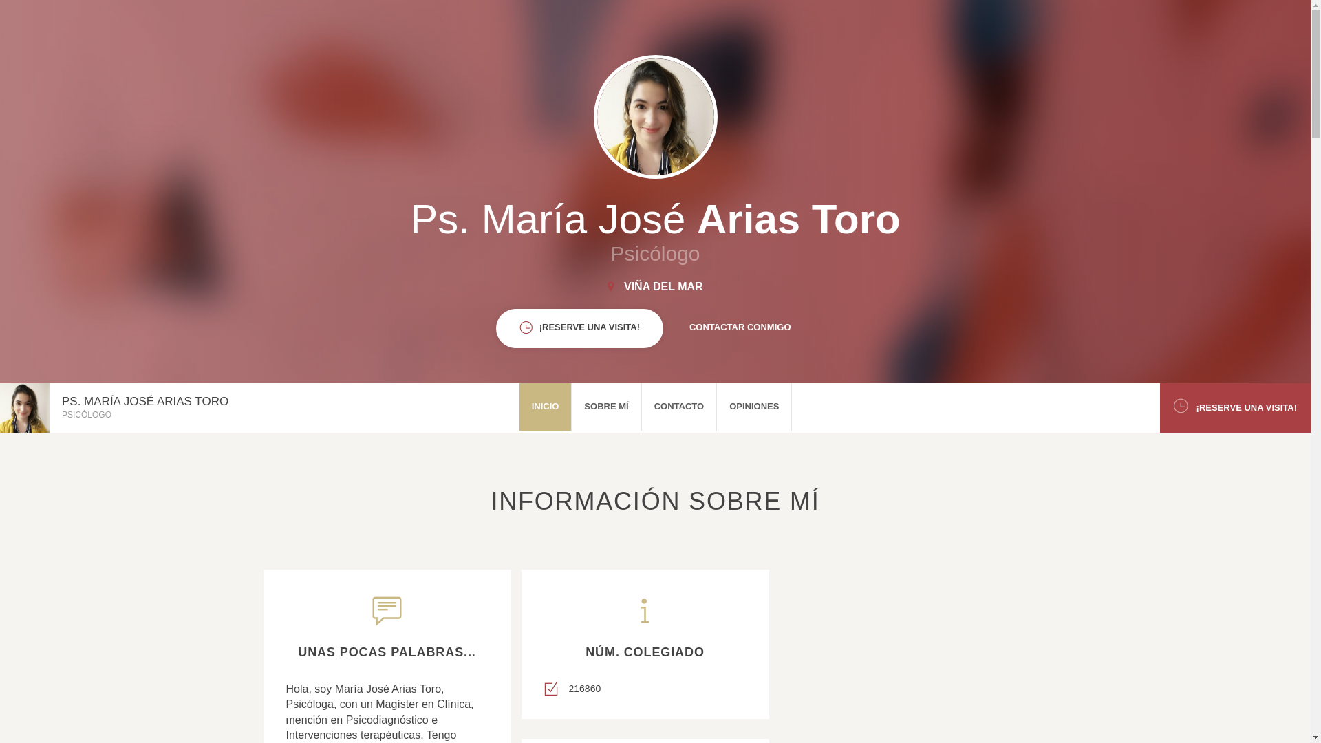 website screenshot of https://psicologamariajoseat.com/