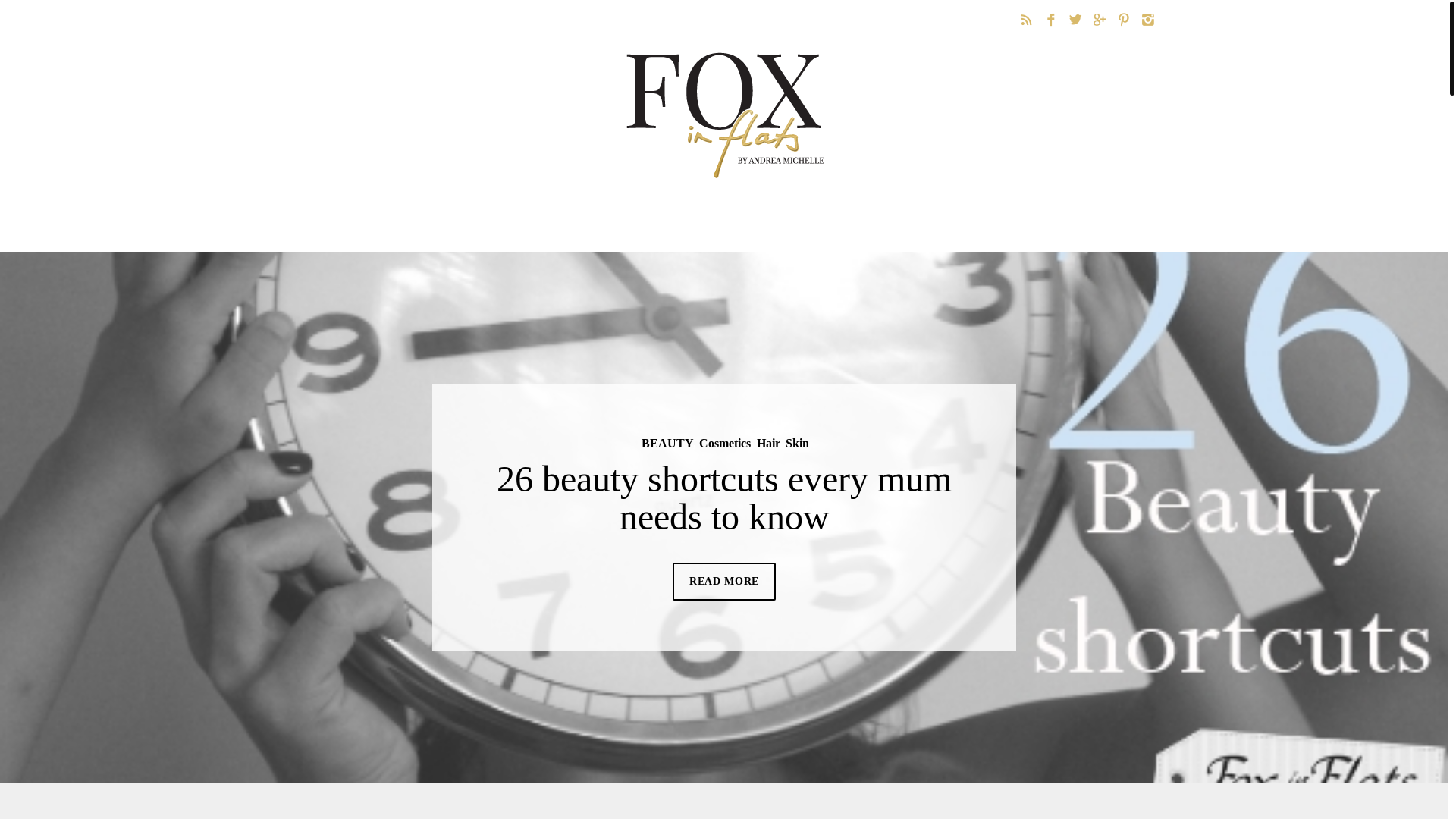 website screenshot of https://www.foxinflats.com.au/
