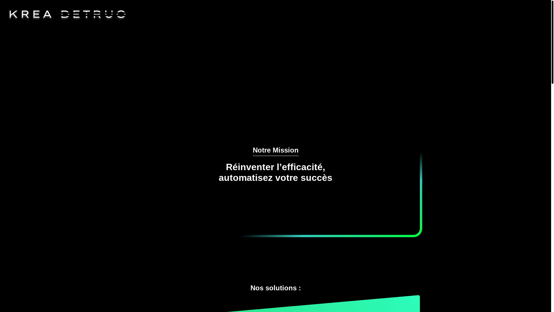 website screenshot of https://kreadetruo-siteweb.pages.dev/
