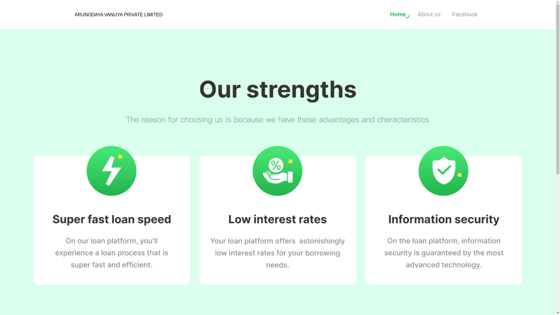 website screenshot of https://arunodaya-vanijya.com/