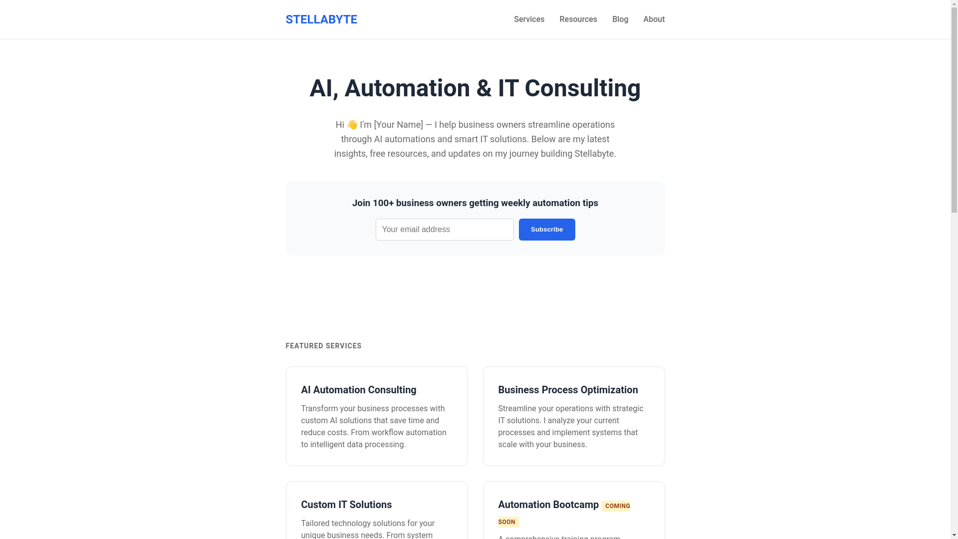 website screenshot of https://stellabyte-website.pages.dev/