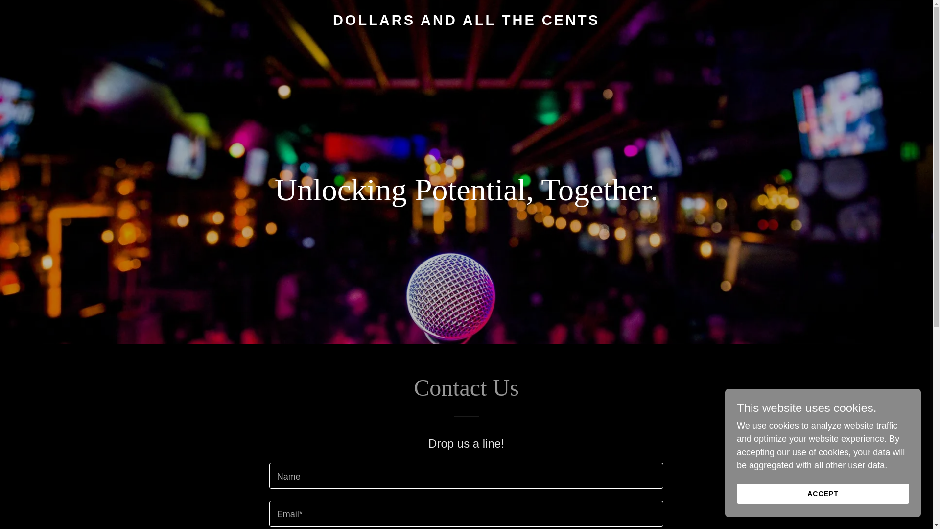 website screenshot of https://dollarsandallthecents.com/