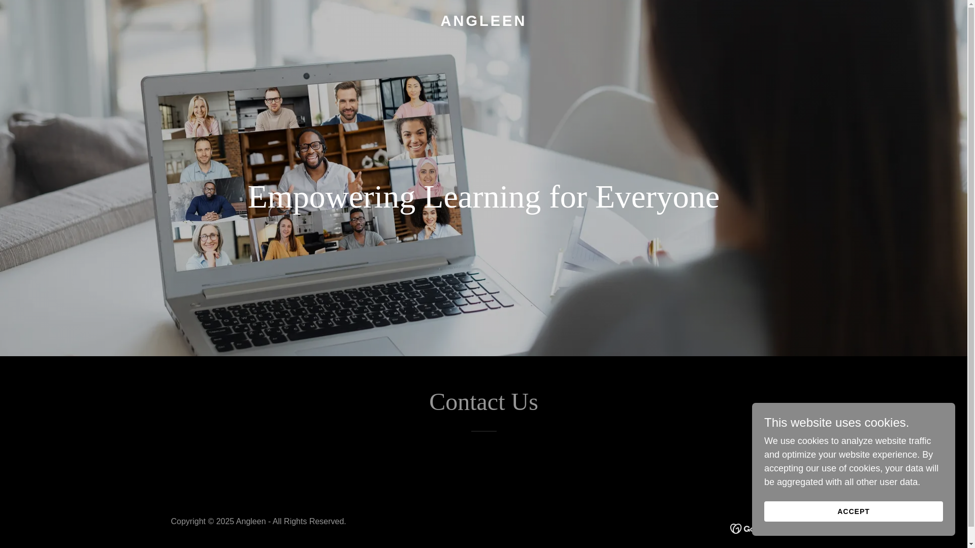 website screenshot of https://angleen.org/